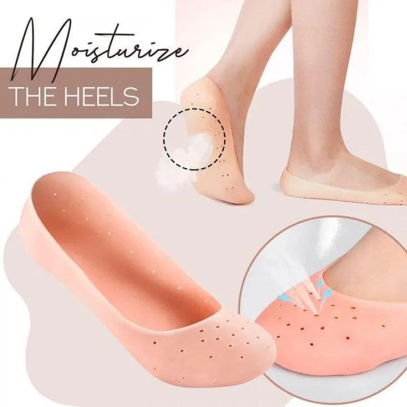 Silicone Anti-Crack Moisturizing Heel Socks